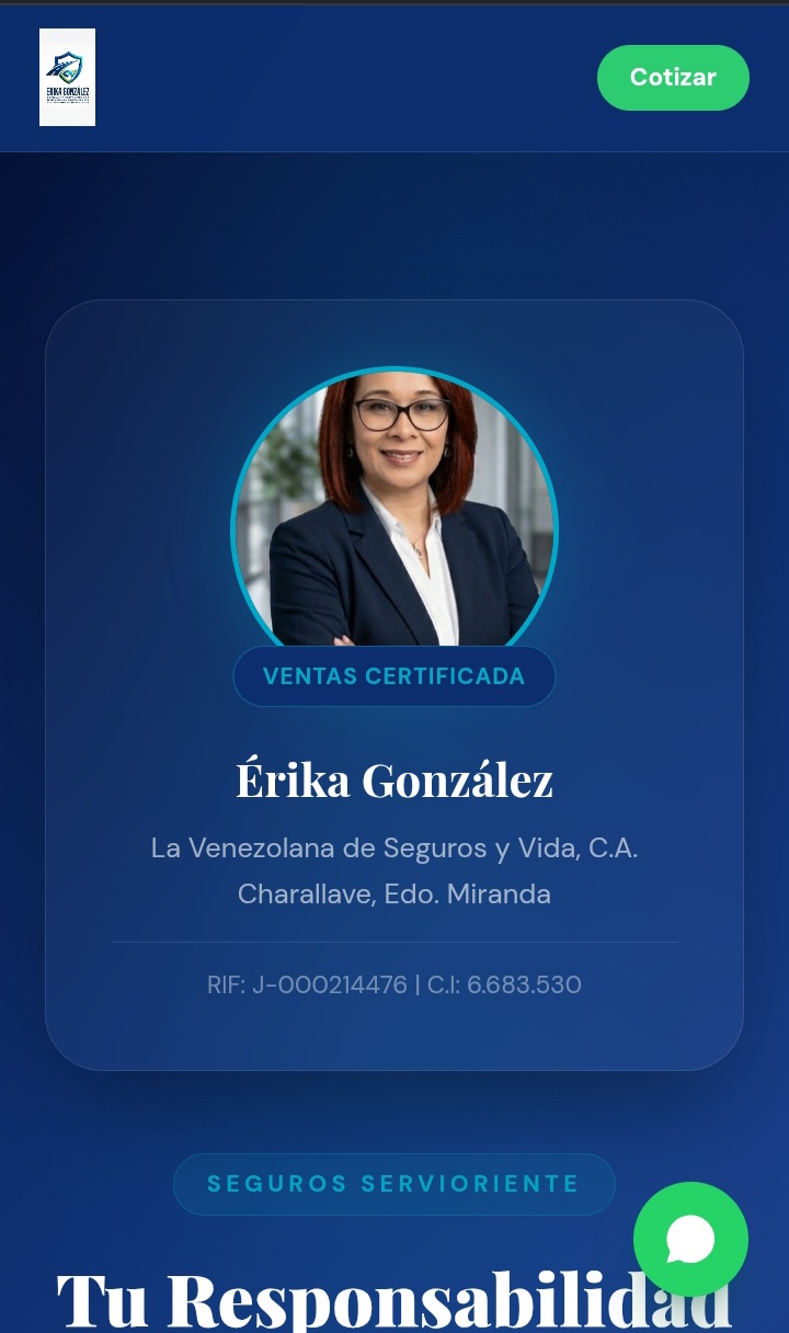 Érika González — Asesora de Seguros Venezuela